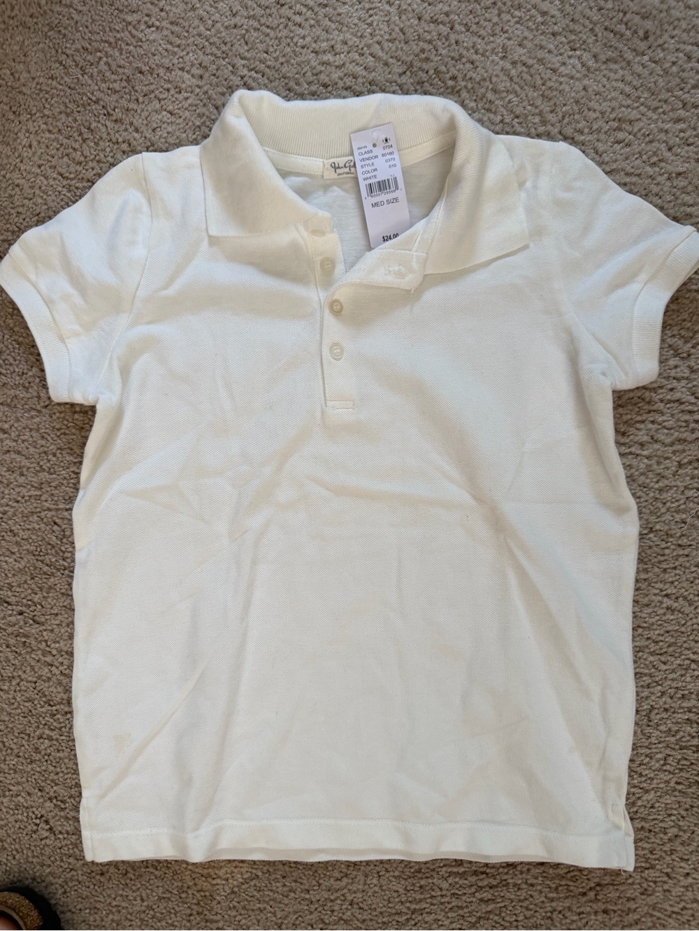 Brandy Melville Cream Short Sleeve Polo Top from pacsun NWT MEDIUM